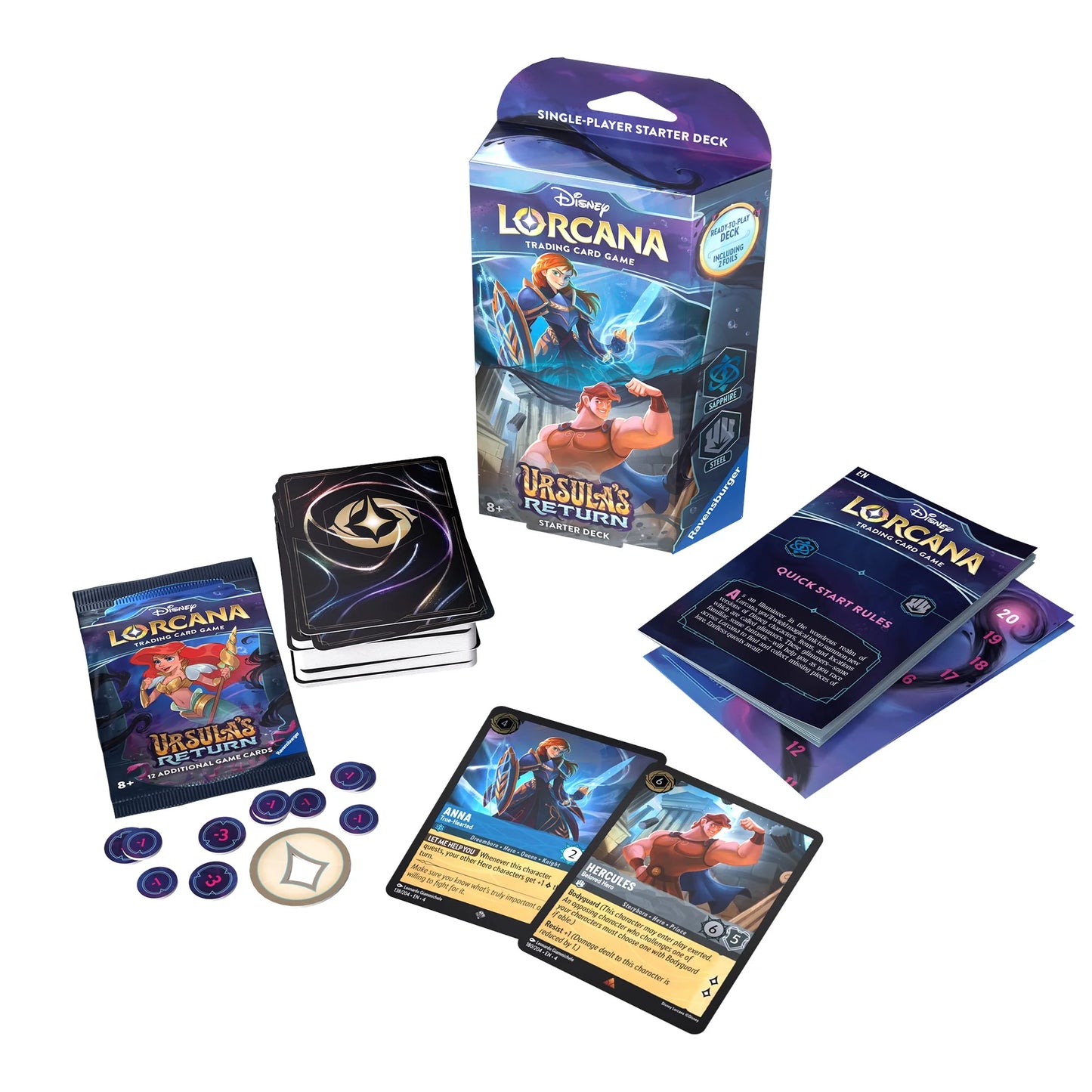 Disney Lorcana: Ursula's Return Starter Deck (Sapphire & Steel)