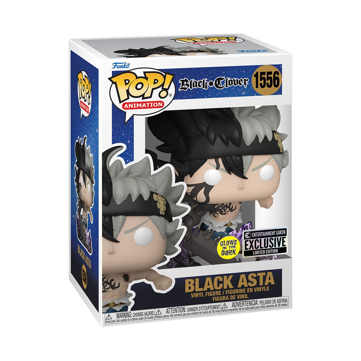 Funko Pop! Black Clover - Black Asta Glow (Entertainment Earth)