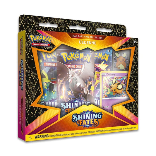 Pokemon TCG: Shining Fates Mad Party Pin Collection [Dedenne]