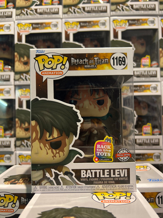 Funko Pop! Attack On Titan - Battle Levi Bloody Special Edition (Back To The Toys)