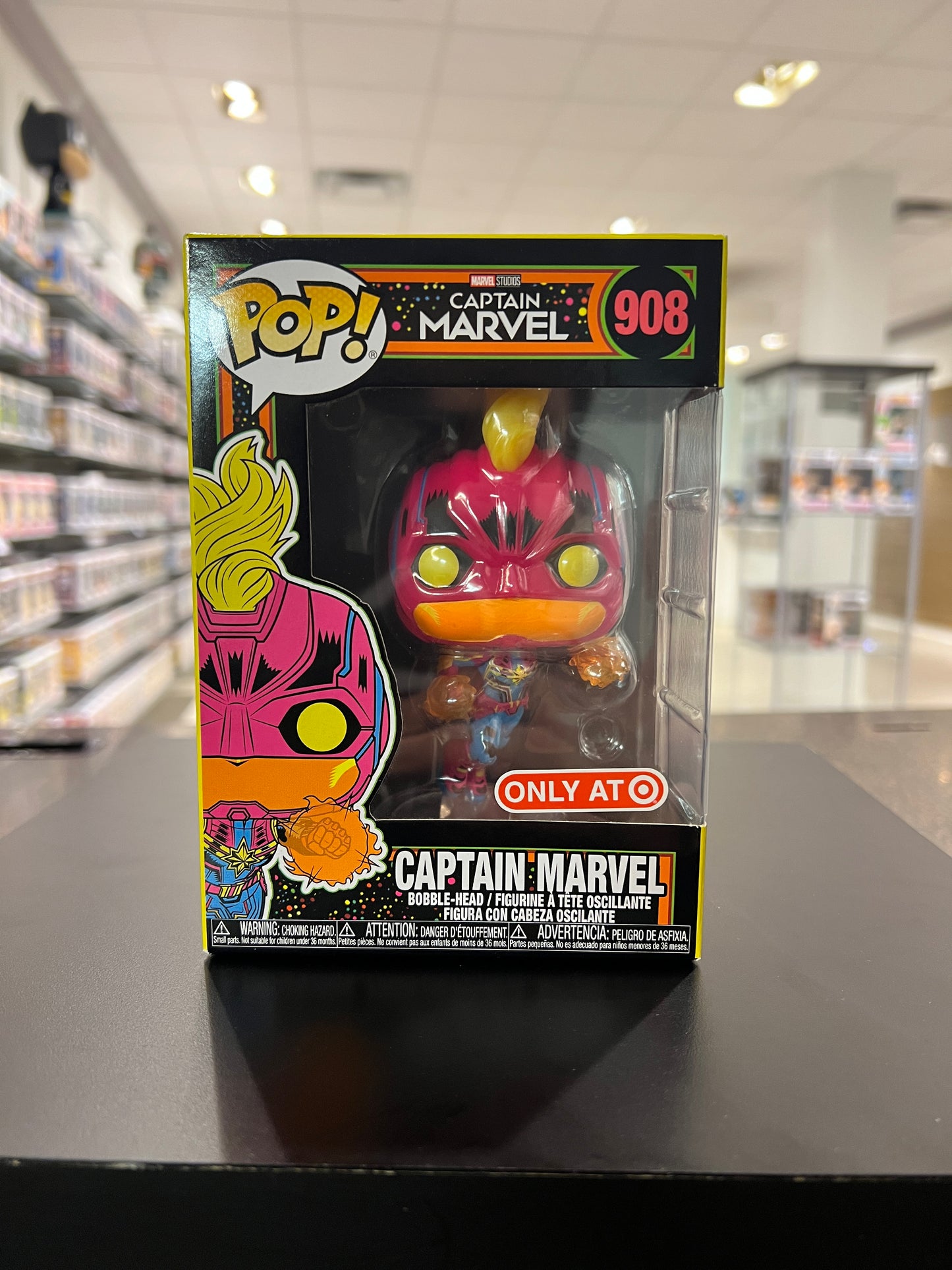 Funko Pop! Marvel - Captain Marvel Black Light (Target)