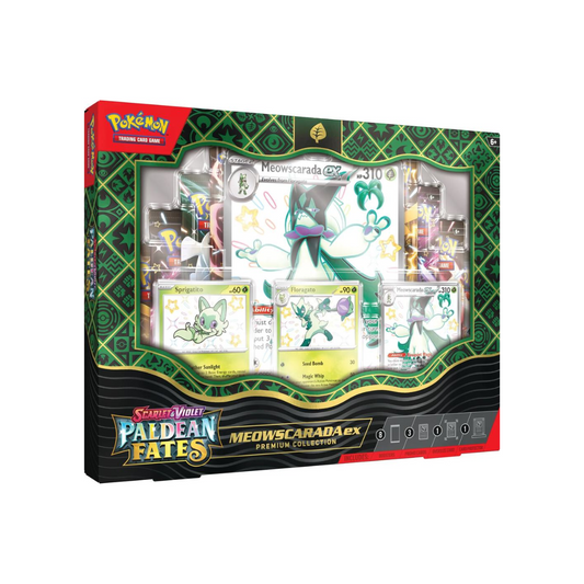 Pokemon TCG: Scarlet & Violet 4.5 Paldean Fates - Meowscarada ex Premium Collection Box