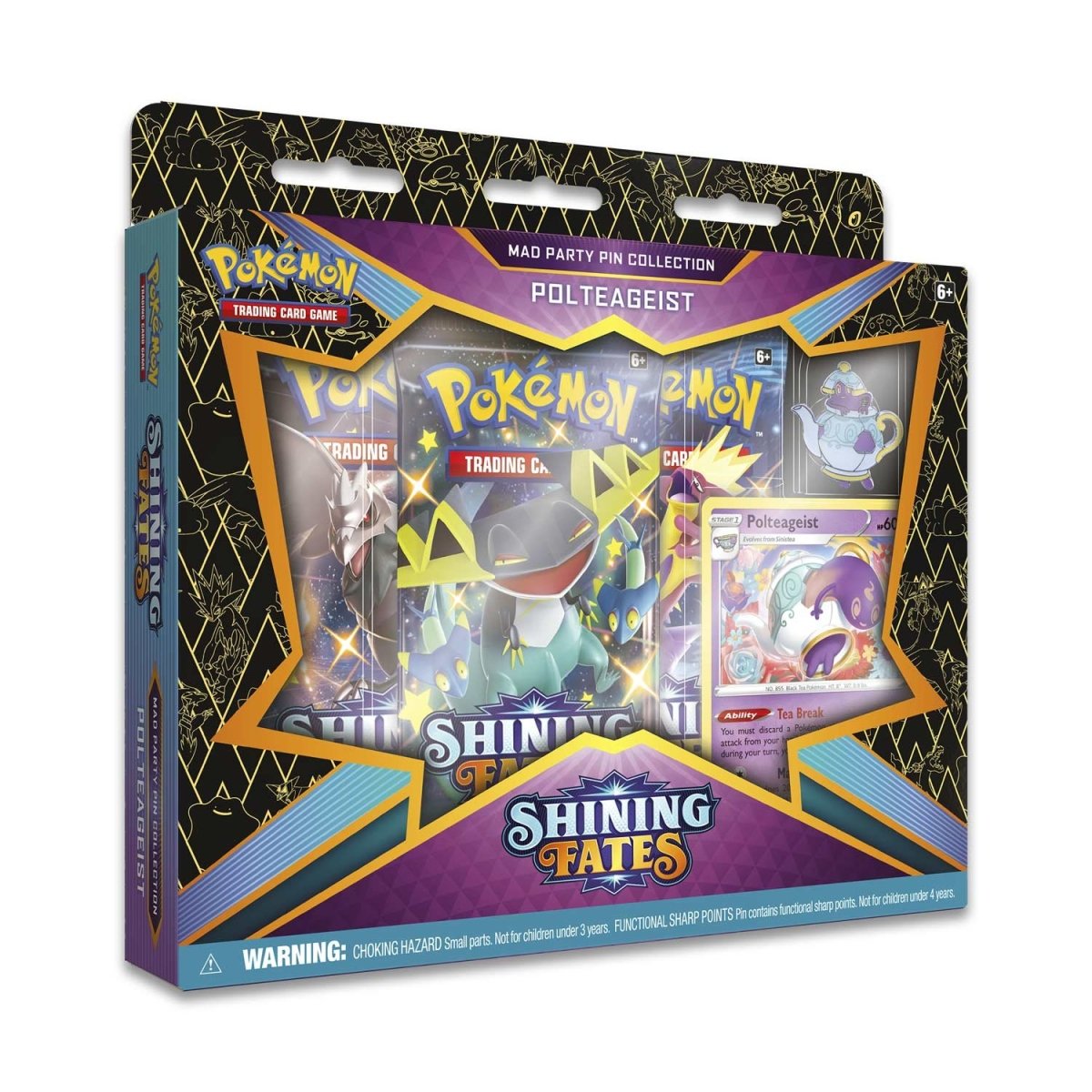 Pokemon TCG: Shining Fates Mad Party Pin Collection [Polteageist]