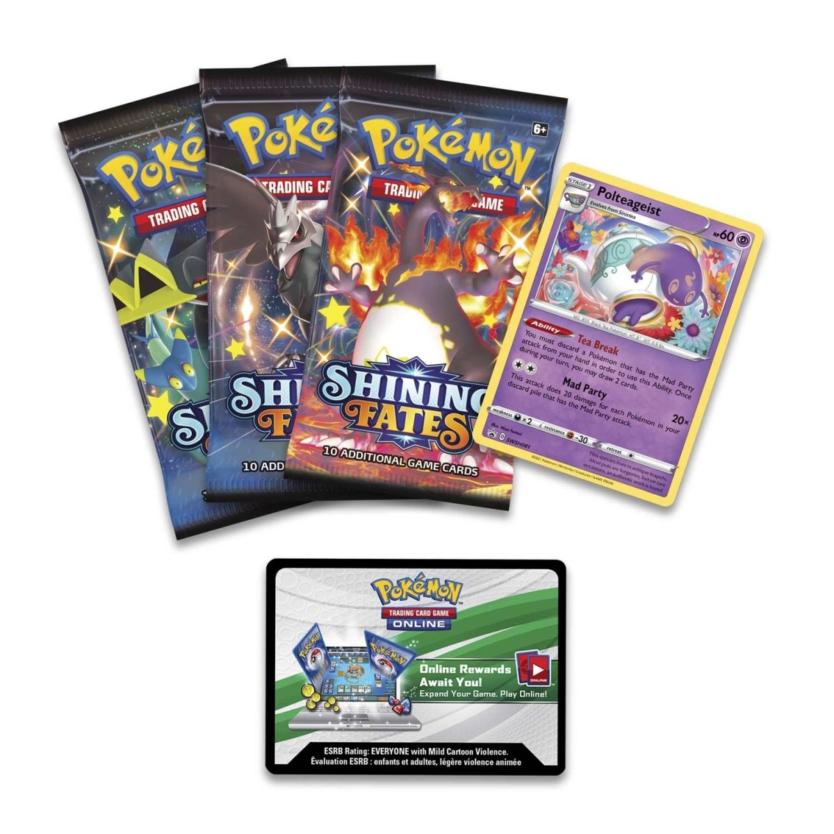 Pokemon TCG: Shining Fates Mad Party Pin Collection [Polteageist]