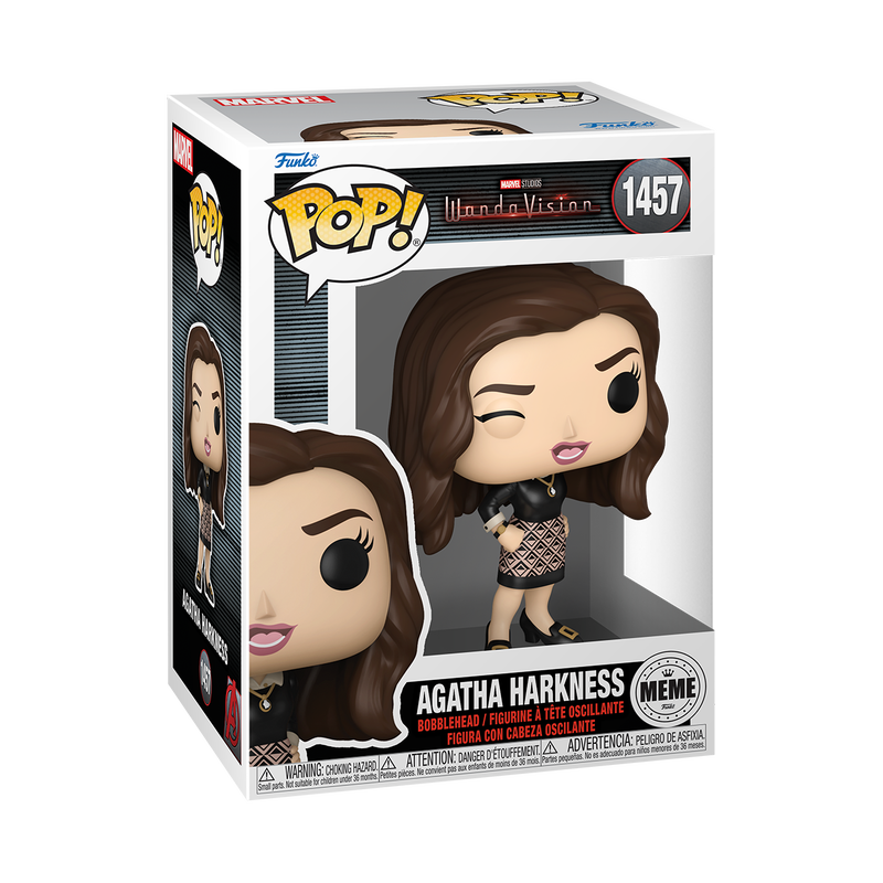 Funko Pop ! Marvel - WandaVision Agatha Harkness Winking Meme