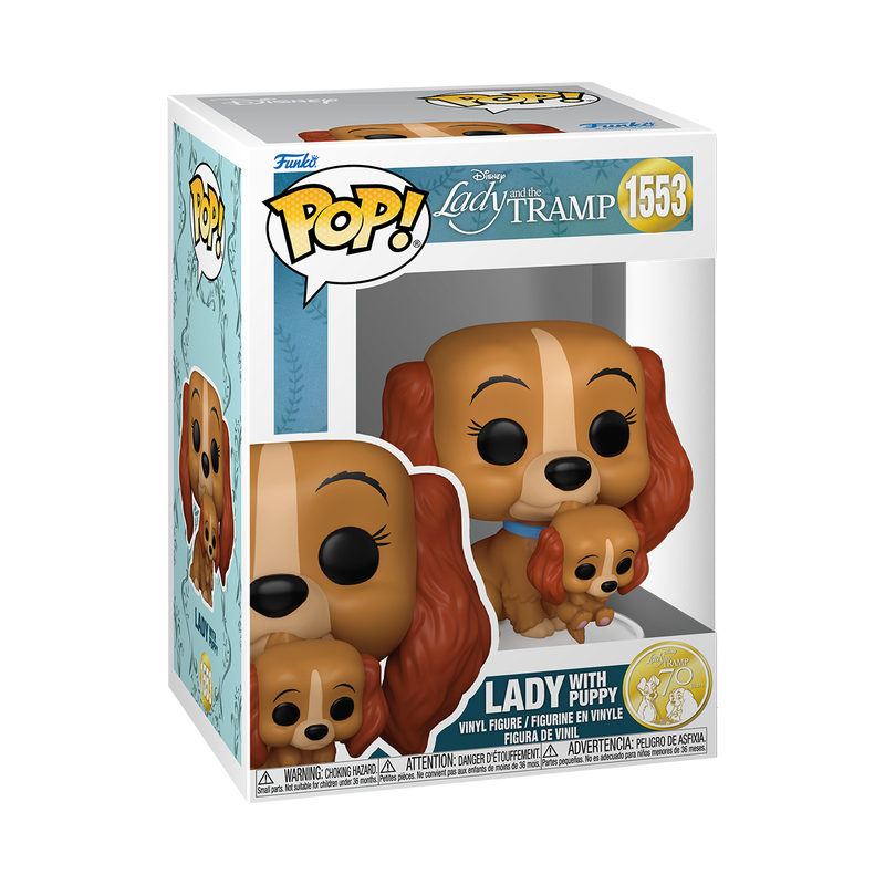 Funko Pop! Disney - Lady and the Tramp 70th Anniversary Lady with Puppy