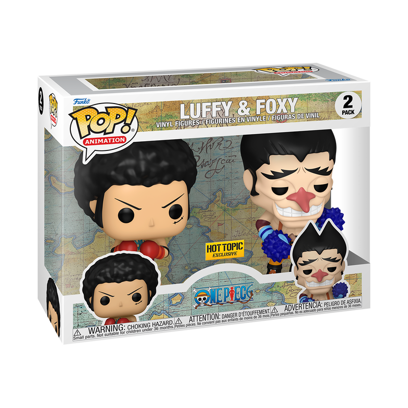 Funko Pop!  One Piece - Luffy & Foxy (Hot Topic) 2-Pack