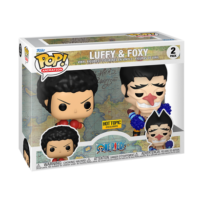 Funko Pop!  One Piece - Luffy & Foxy (Hot Topic) 2-Pack