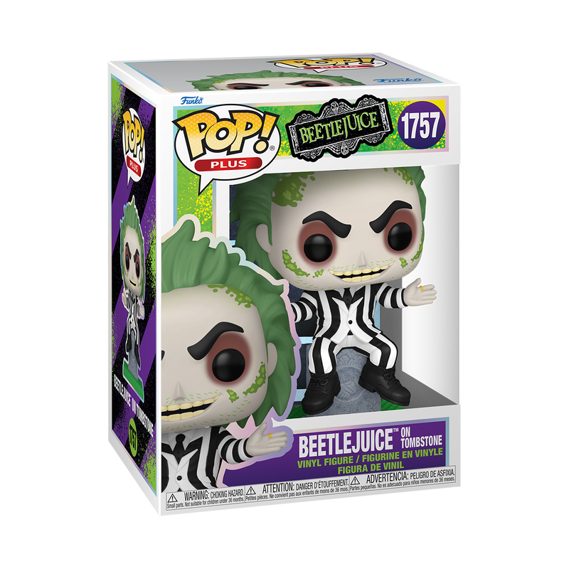 Funko Pop! PLUS Beetlejuice on Tombstone