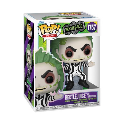 Funko Pop! PLUS Beetlejuice on Tombstone