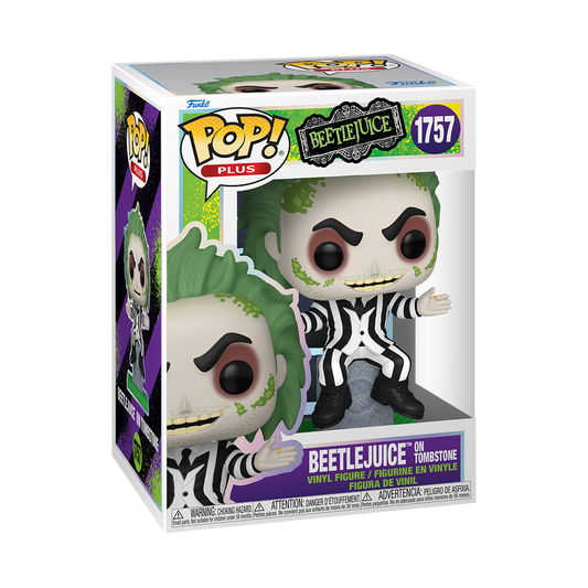 Funko Pop! PLUS Beetlejuice on Tombstone