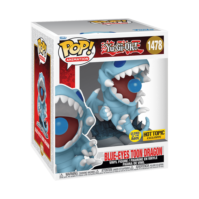 Funko Pop! Yu-Gi-Oh -  Blue-Eyes Toon Dragon Glow (Hot Topic)