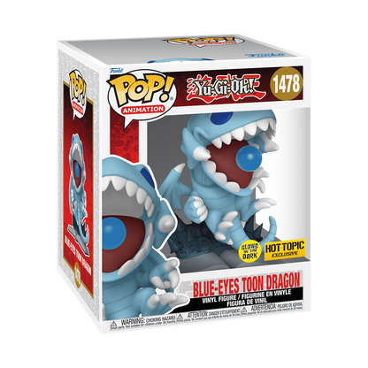 Funko Pop! Yu-Gi-Oh -  Blue-Eyes Toon Dragon Glow (Hot Topic)