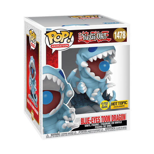 Funko Pop! Yu-Gi-Oh -  Blue-Eyes Toon Dragon Glow (Hot Topic)