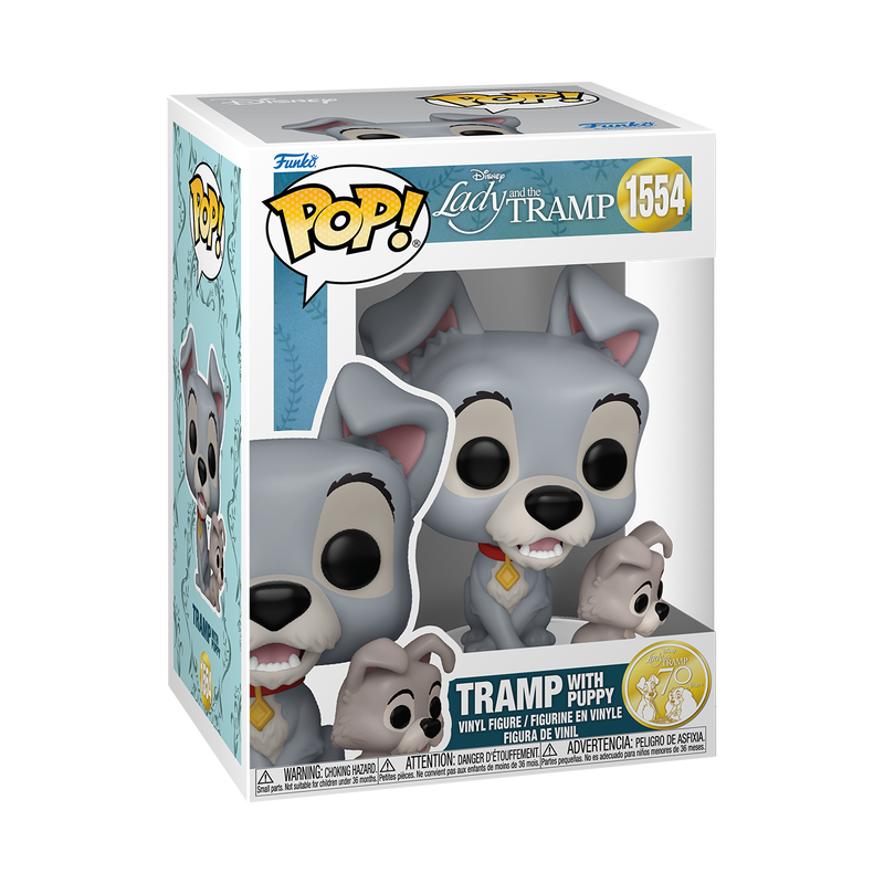 Funko Pop! Disney - Lady and the Tramp 70th Anniversary Tramp with Puppy