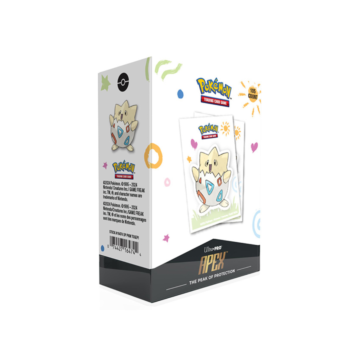 Card Sleeves: Pokemon Apex- Togepi (105ct)