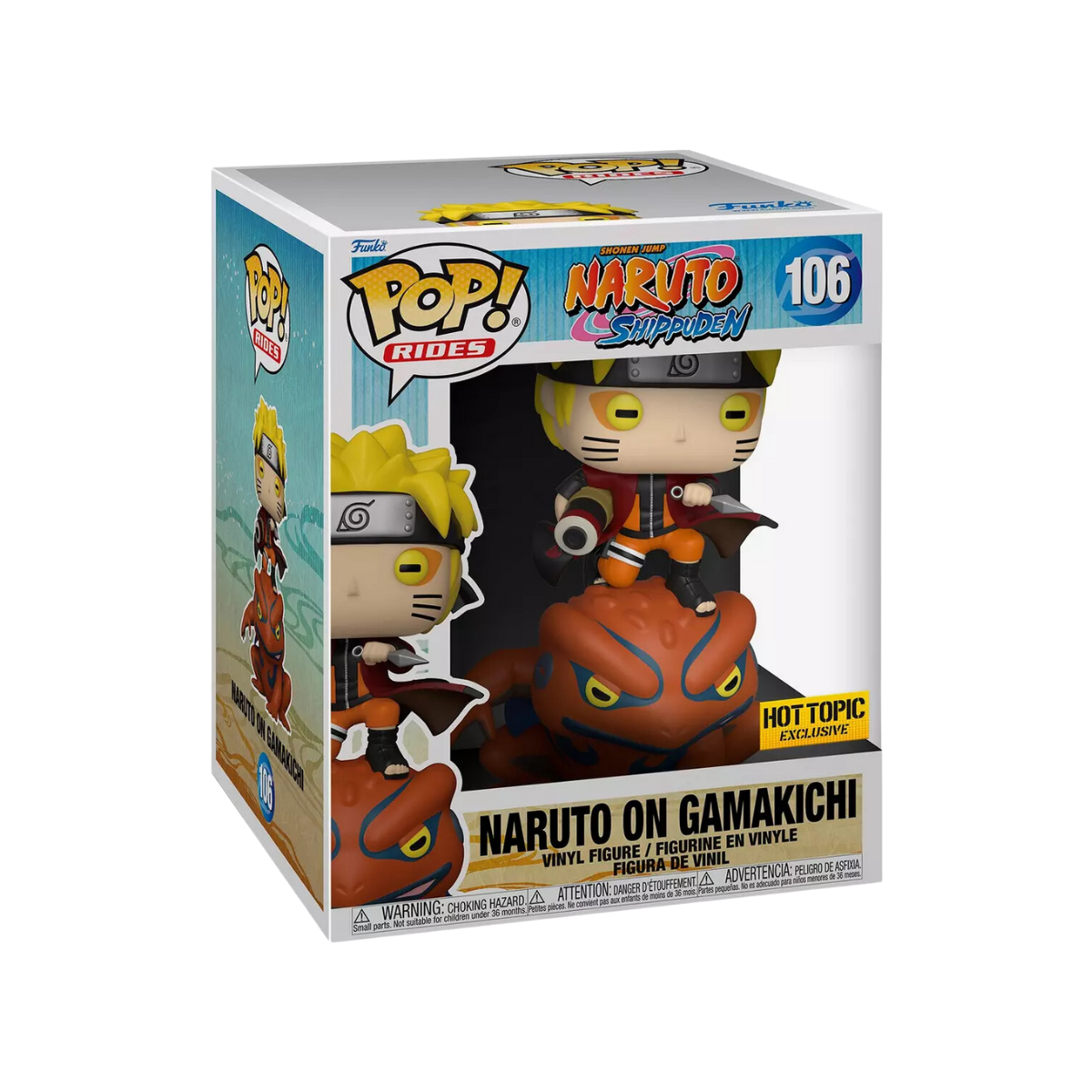 Funko Pop! Naruto Shippuden - Naruto On Gamakichi (Hot Topic)