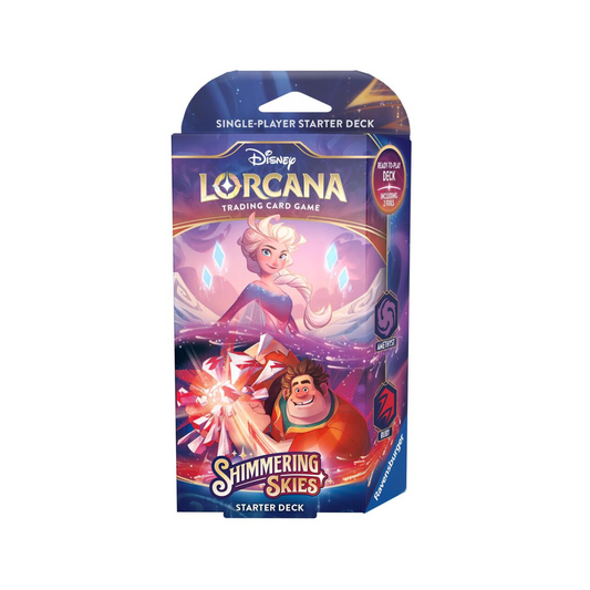 Disney Lorcana: Shimmering Skies Starter Deck (Amethyst & Ruby)