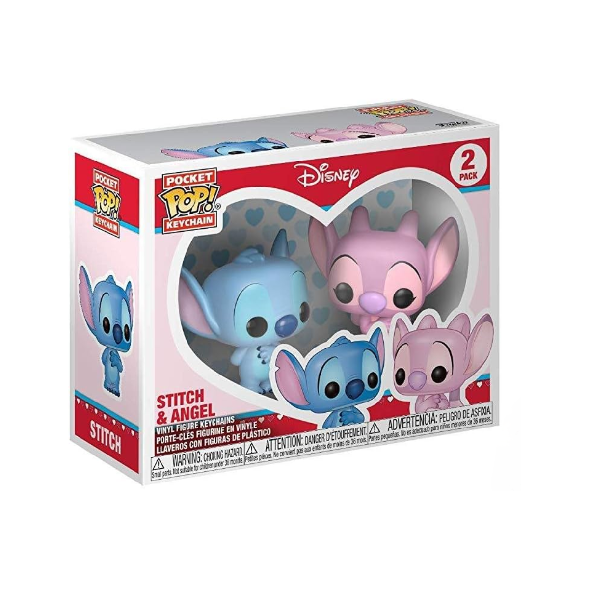 Funko Pop! Keychain Lilo & Stitch Angel and Stitch