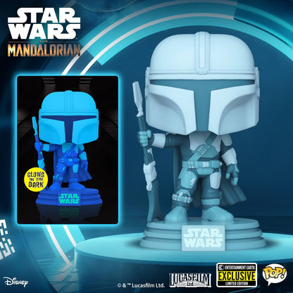 Funko Pop! Star Wars: The Mandalorian Hologram Glow-in-the-Dark (Entertainment Earth Exclusive)